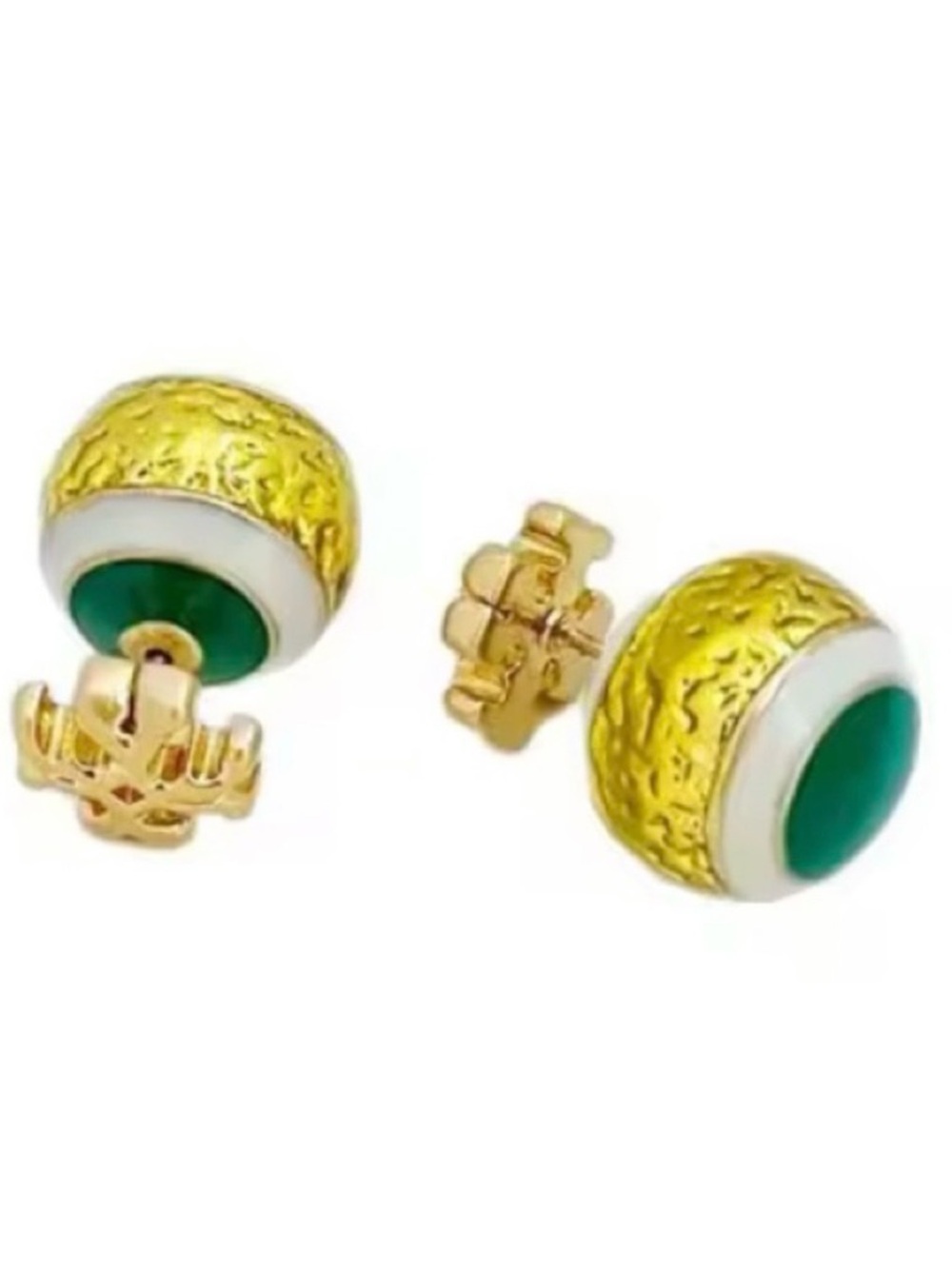 Tory Burch bauble backed double stud earrings